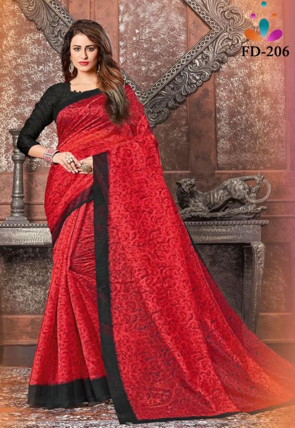 FD Vol 1 Orgenza Digital Printed Saree Collection